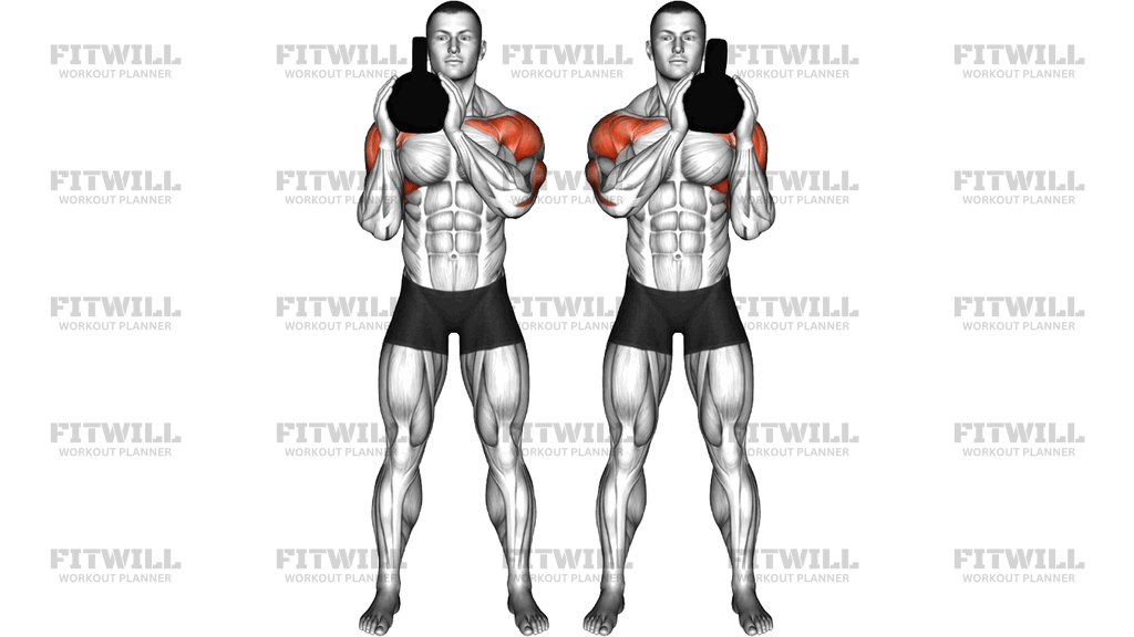 Kettlebell Shoulder To Shoulder Press