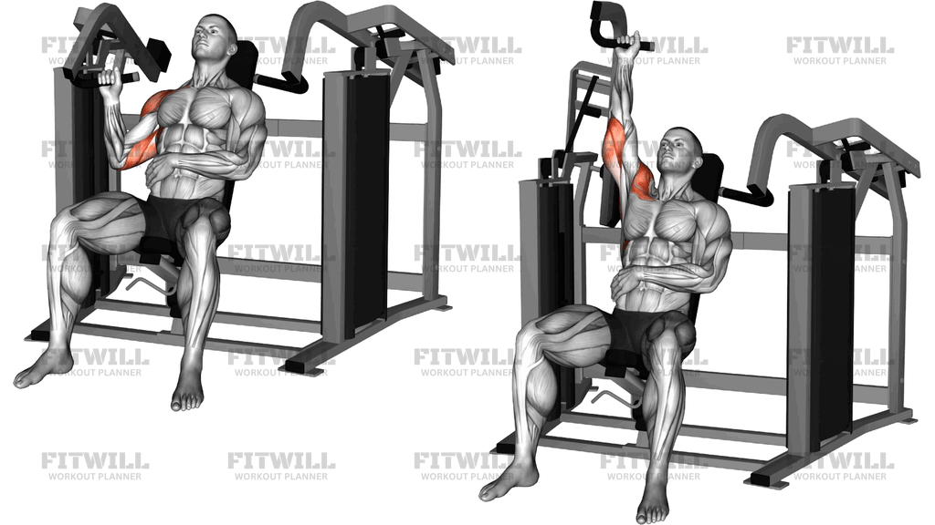 Lever Stack Seated Single Arm Shoulders Press