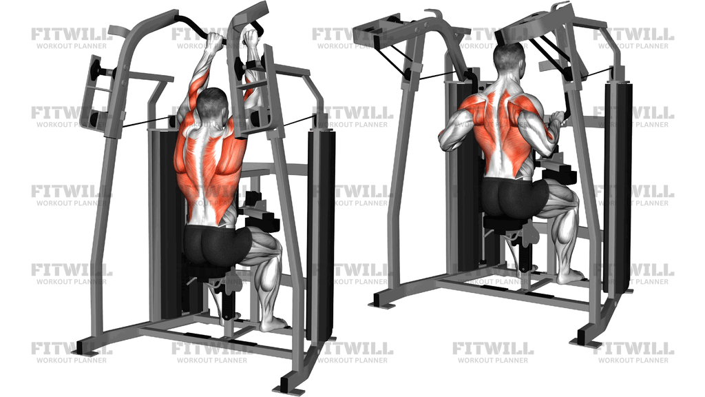 Lever Stack Seated Lat Pulldown