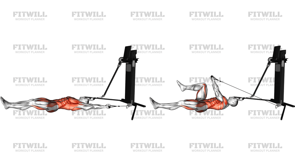 Cable Lying Alternating Bent Leg Jackknife