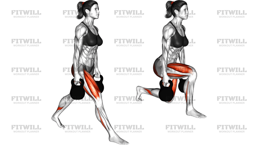 Kettlebell Split Squat