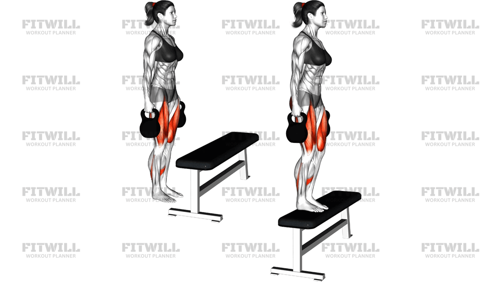 Kettlebell Step Up (Version 2)