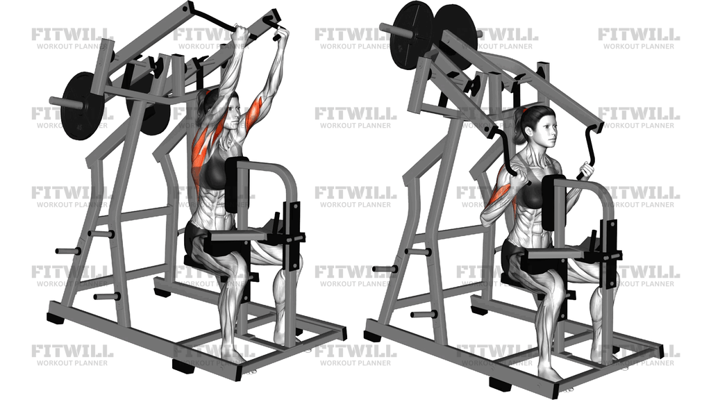 Lever Reverse Grip Lateral Pulldown (Plate Loaded)