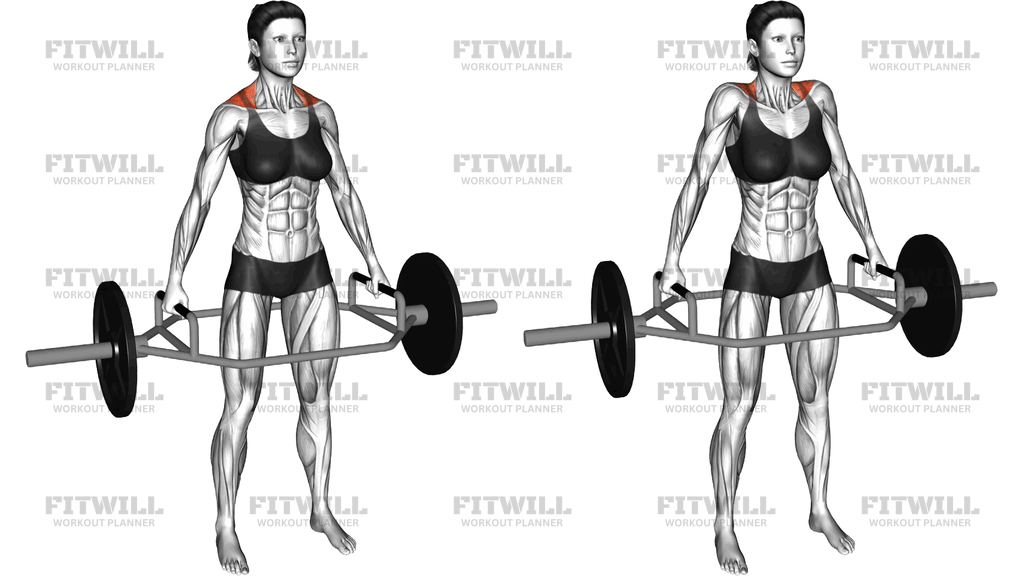 Trap Bar Standing Shrug