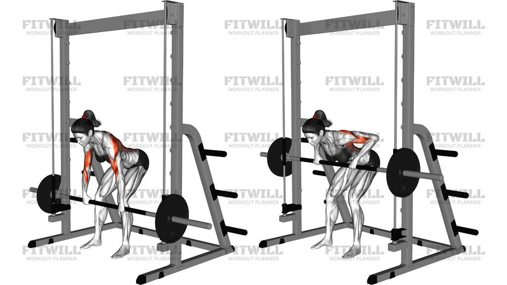 Smith Bent Over Pronated Grip Row
