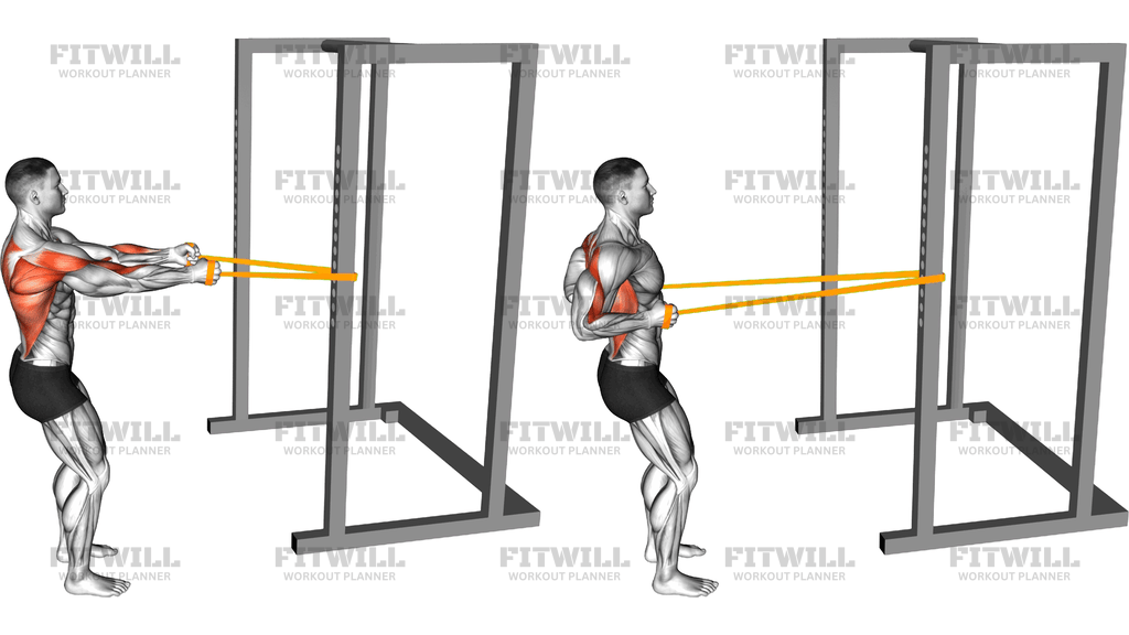 Resistance Band Standing Row