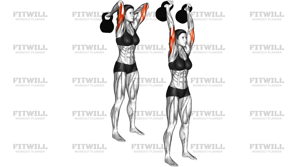 Kettlebell Overhead Triceps Extension