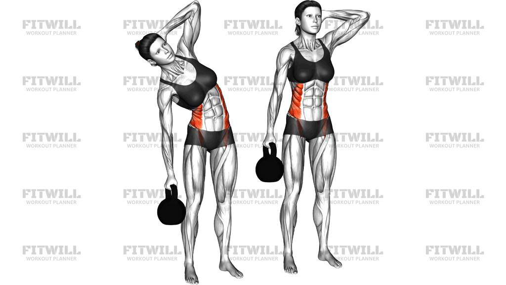 Ohyb Trupu Do Boku S Kettlebellem