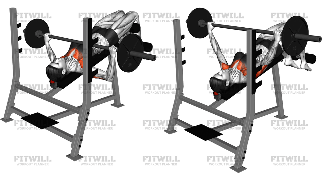 Barbell Decline Wide Grip Press