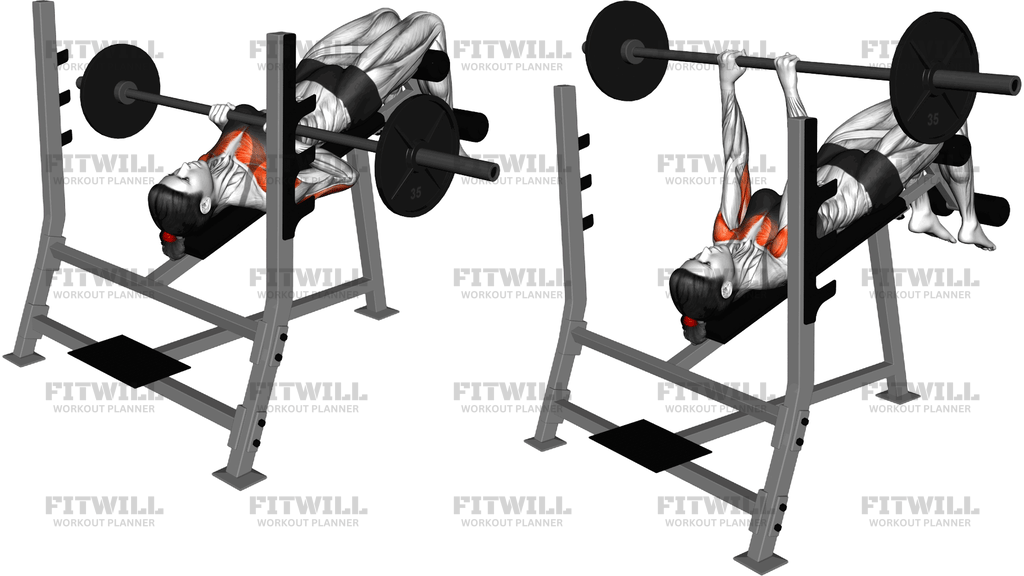 Barbell Decline Close Grip Press