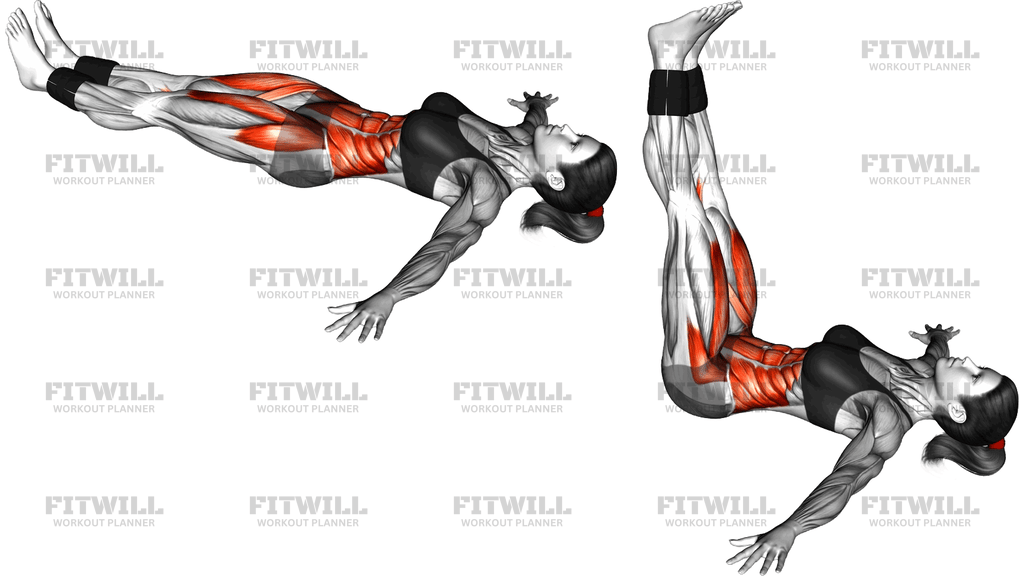 Weighted Lying Leg Raise