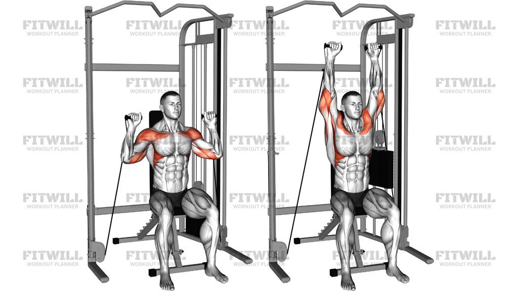 Cable Seated Shoulder Press