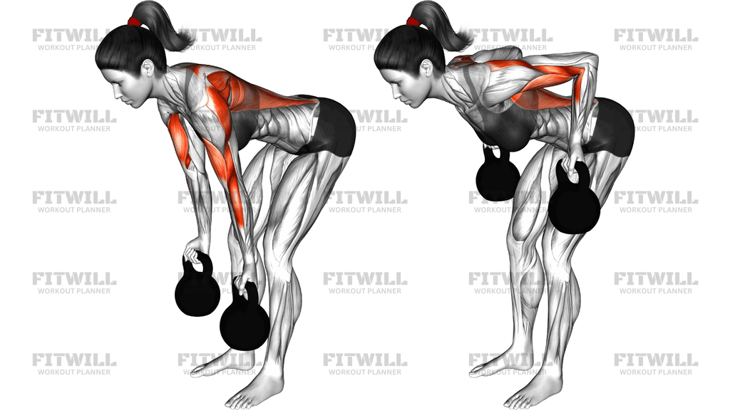 Kettlebell Reverse Grip Row