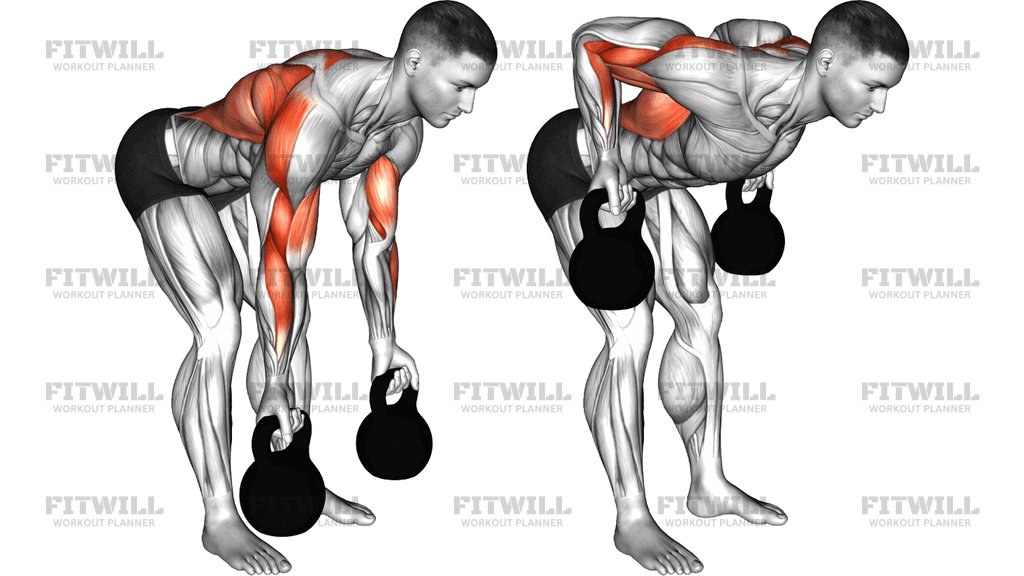 Kettlebell Reverse Grip Row
