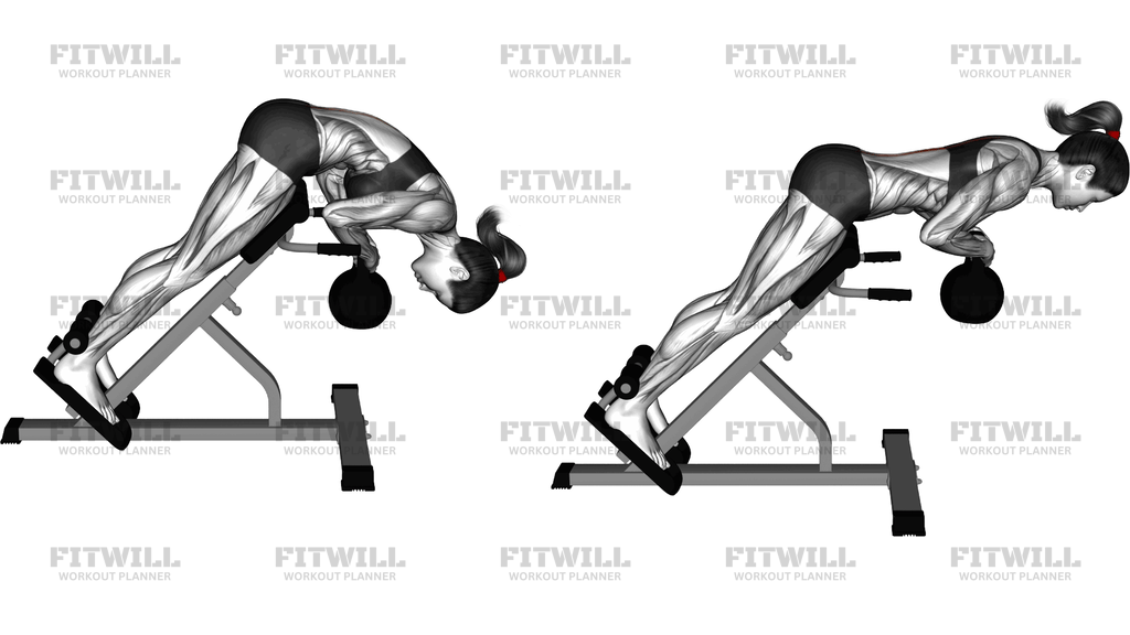 Kettlebell 45 Degrees Back Extension