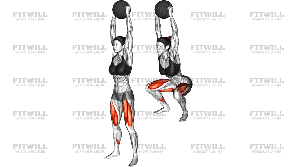 Medicine Ball Overhead Squat