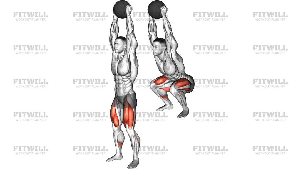 Medicine Ball Overhead Squat