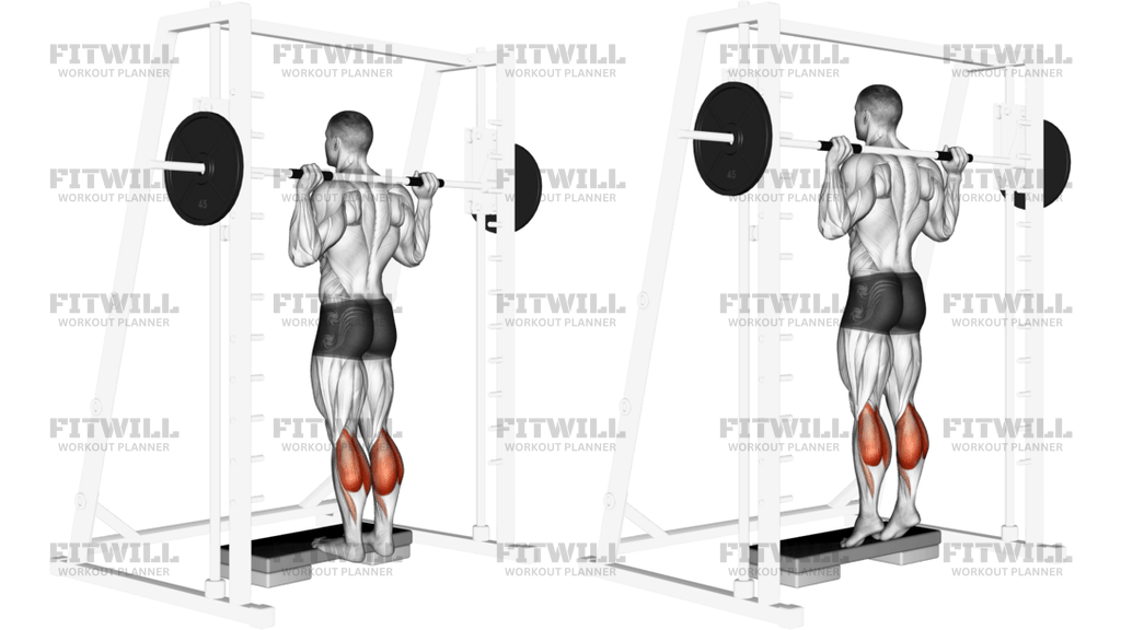 Smith Calf Raise On Step