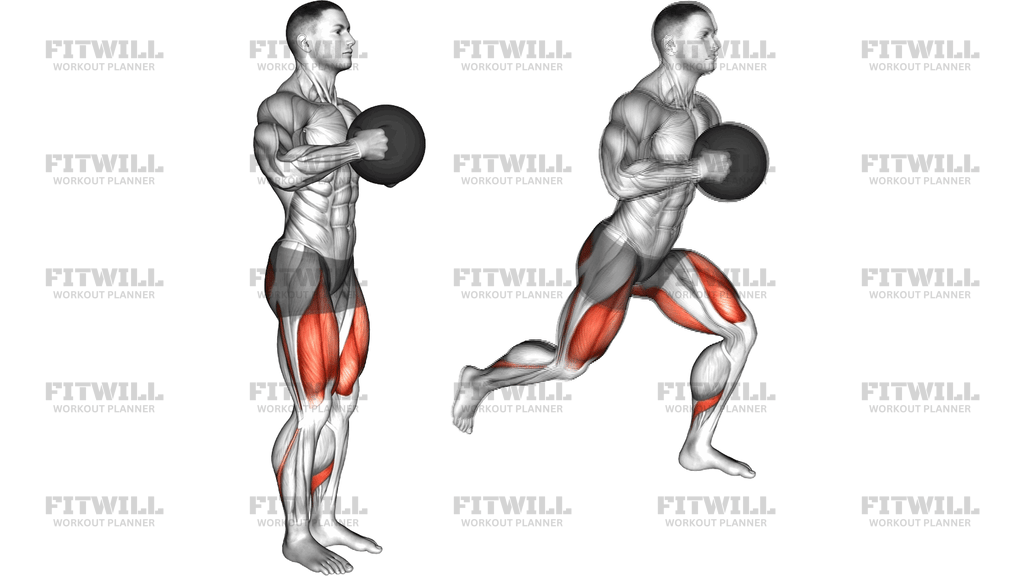 Medicine Ball Rear Lunge