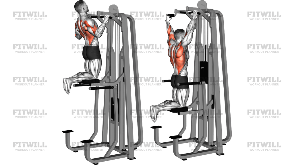 Lever Gravitron Assisted Wide Pull Up