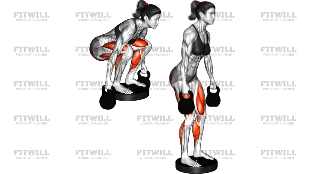 Kettlebell Deadlift From Deficit