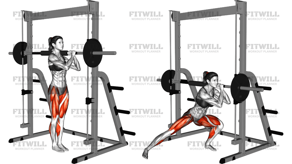 Smith Unilateral Side Lunge