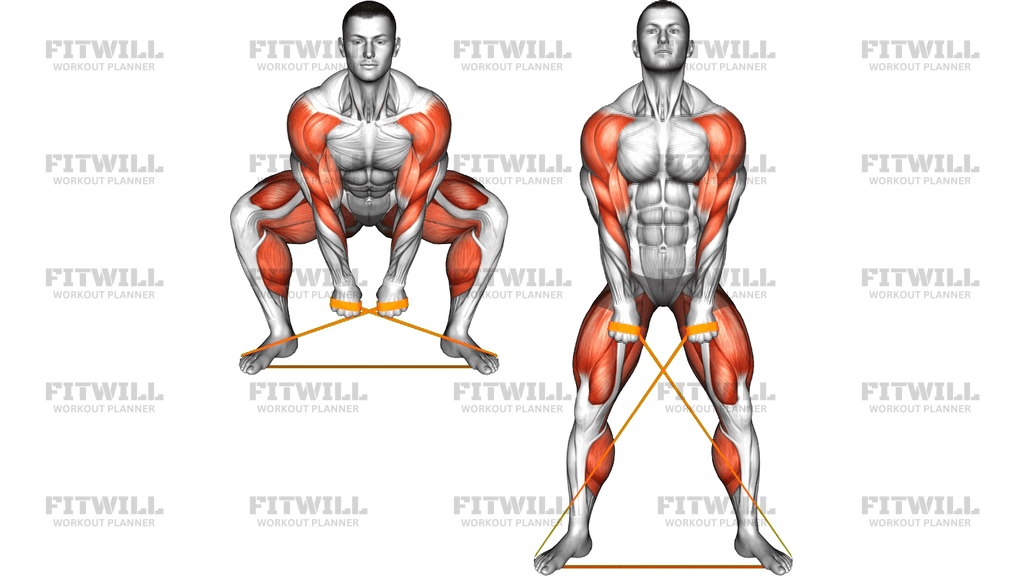 Resistance Band Sumo Deadlift High Pull
