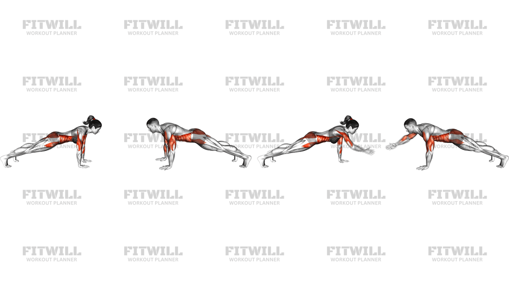 High Five Plank With Partner