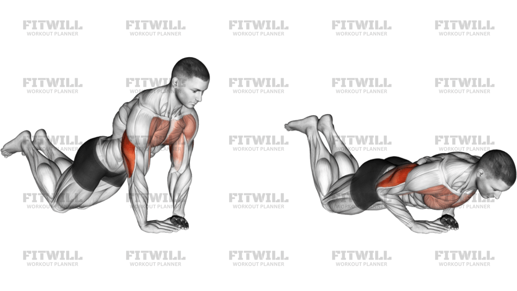 Diamond Push-Up On Knees