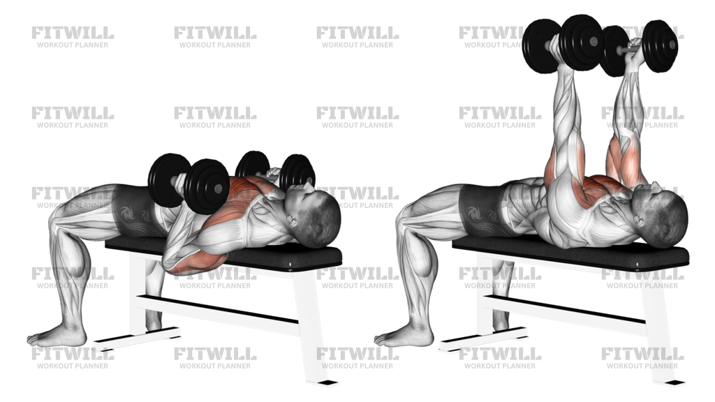 Dumbbell Lying Hammer Press Exercise Guide Video Techniques Benefits How to Muscles Worked Tips Tricks Fitwill