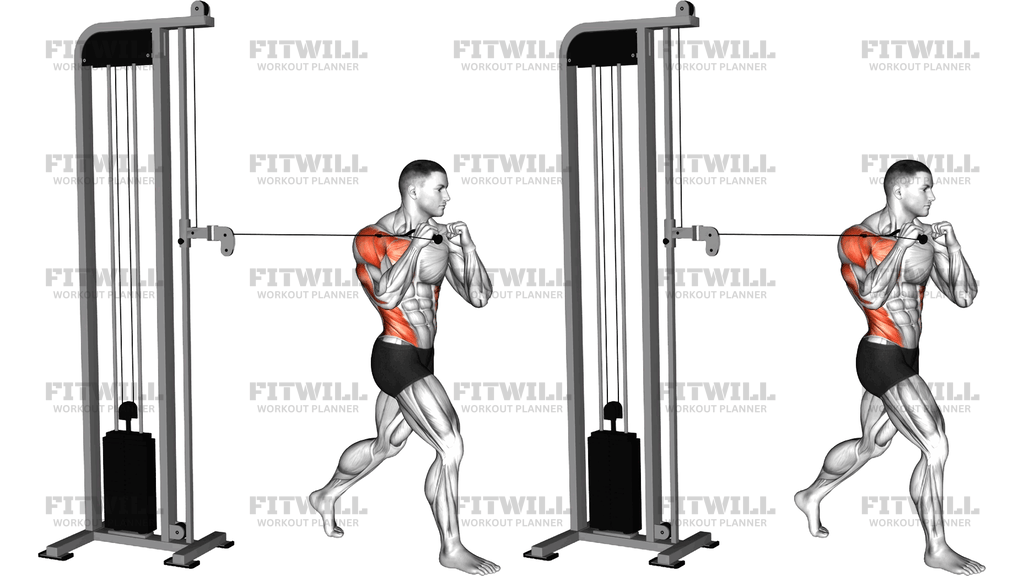 Cable Twisting Standing One-Arm Chest Press