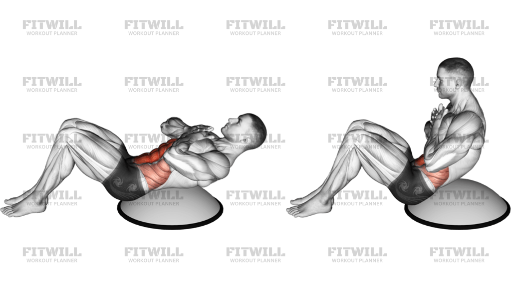 Crunch On Bosu Ball