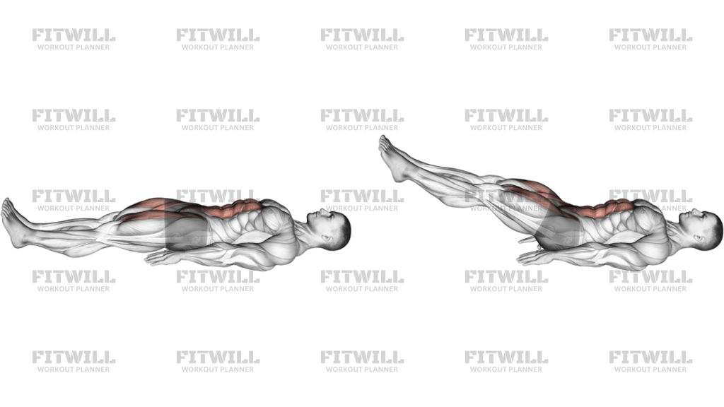 Lying Leg Raise And Hold