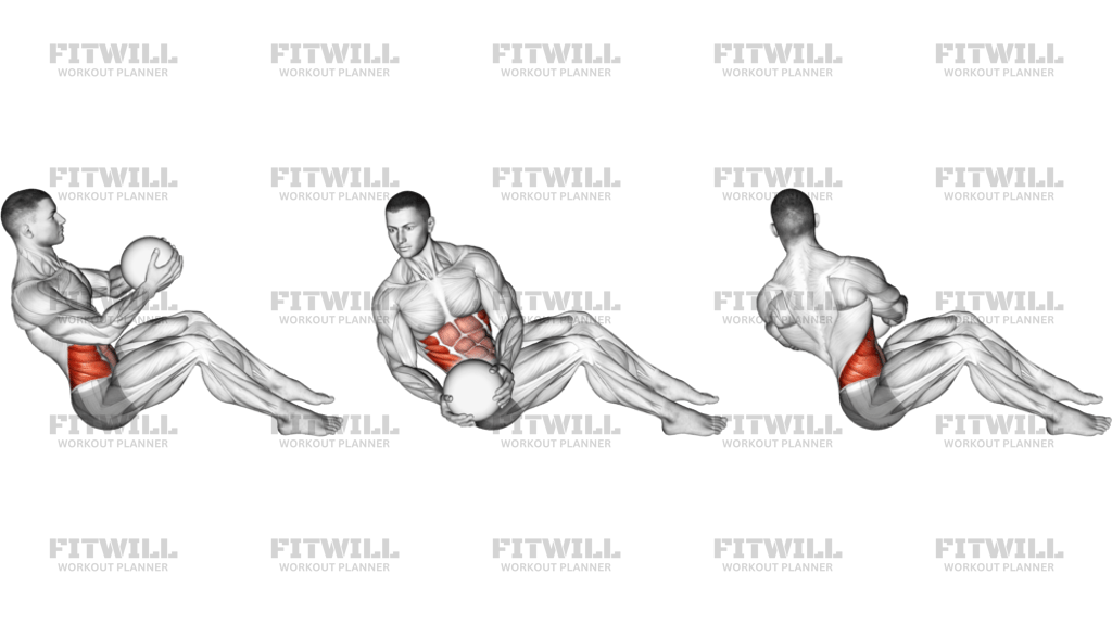 Russian Twist With Medicine Ball