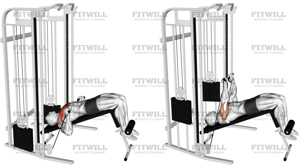 Cable Decline Press