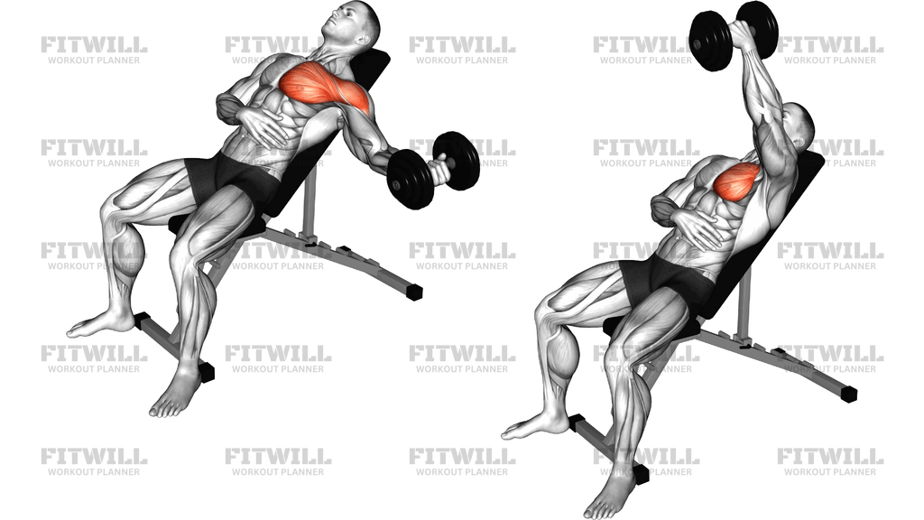 Dumbbell Incline One-Arm Fly