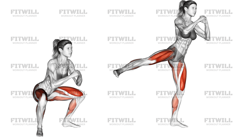 Squat Side Kick