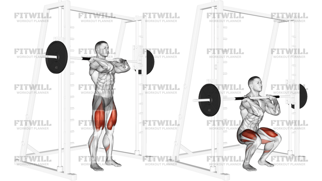 Smith Front Squat Clean-Grip