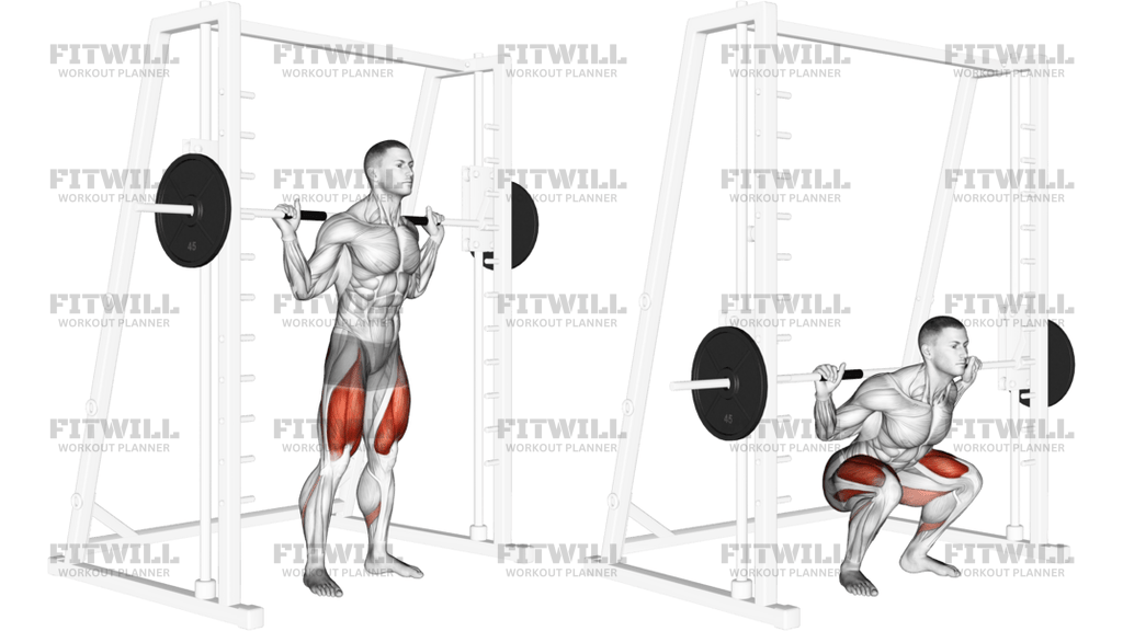 Smith Low Bar Squat