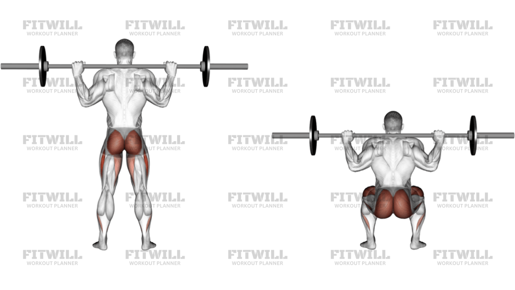 Barbell Full Squat (Back POV): Exercise Guide, Video, Techniques ...