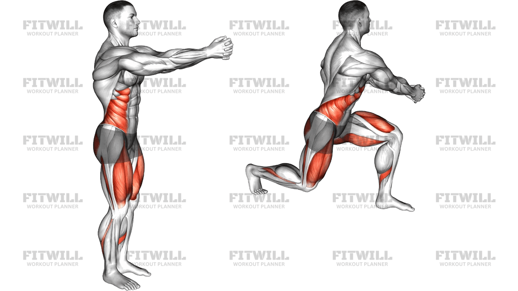 Crossover Reverse Lunge