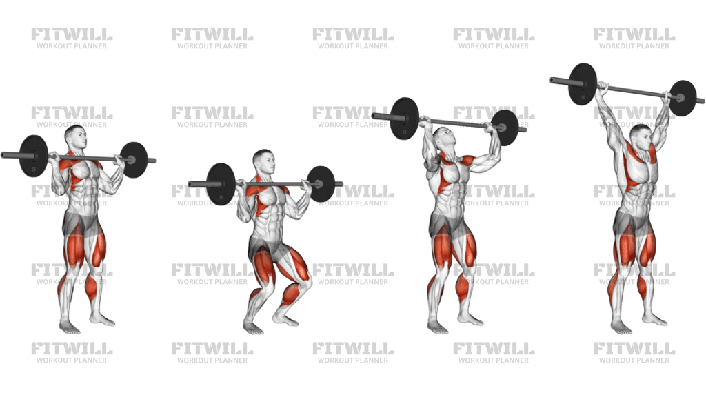 Barbell Power Jerk