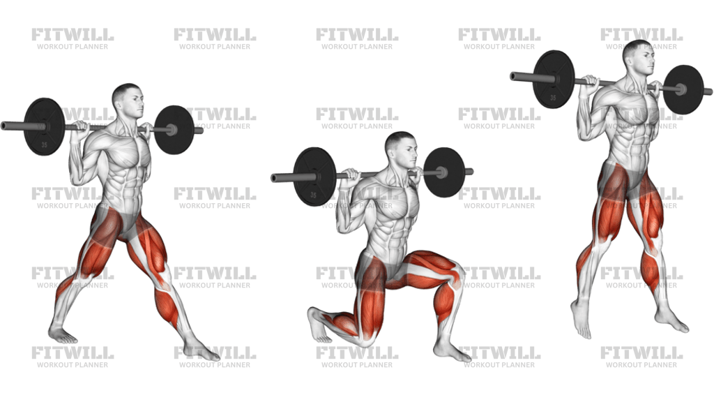 Barbell Split Jump