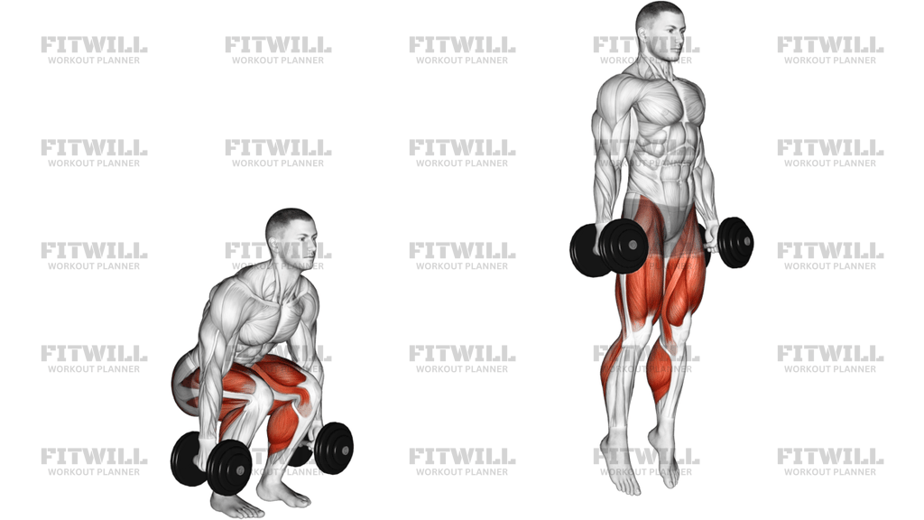 Dumbbell Jumping Squat