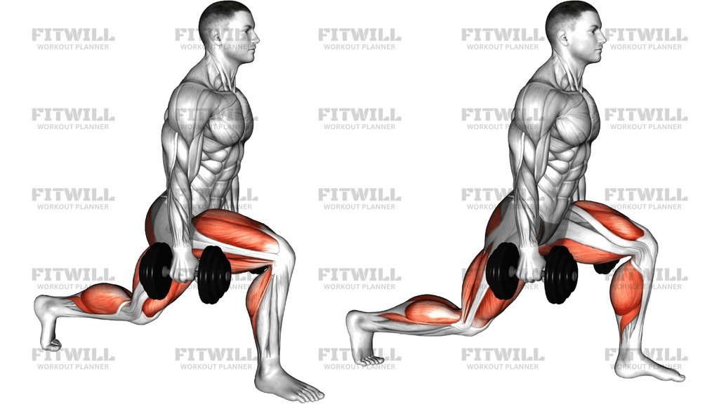 Dumbbell Split Jump