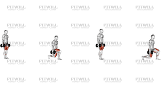 Dumbbell Walking Lunges