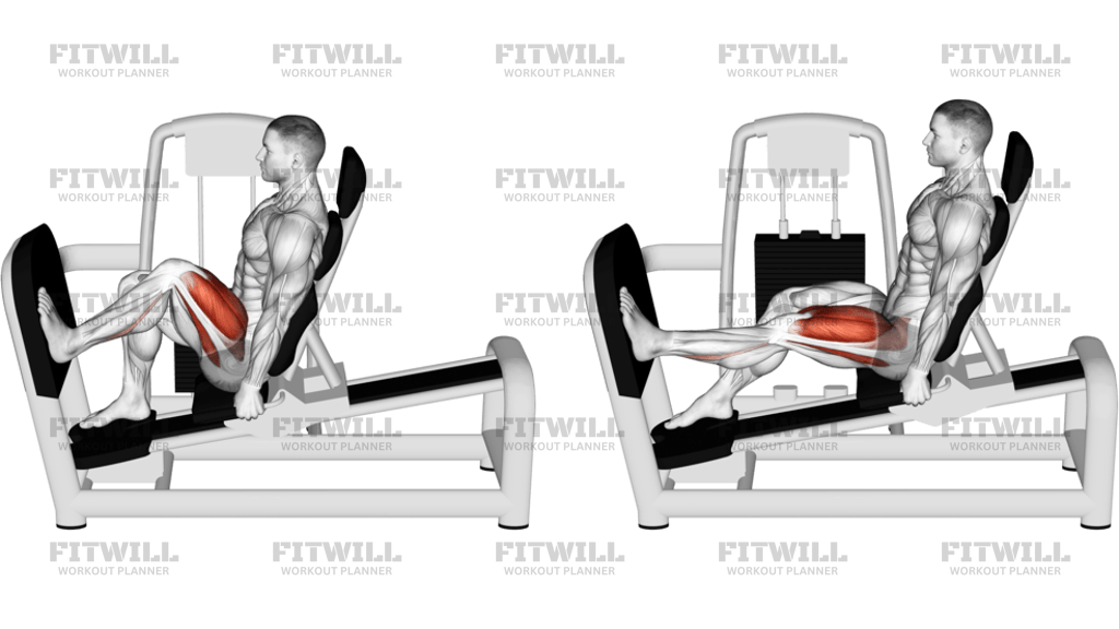 Lever Seated One Leg Wide Squat