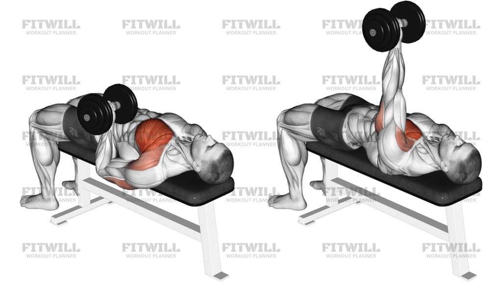 Dumbbell One-Arm Reverse-Grip Press