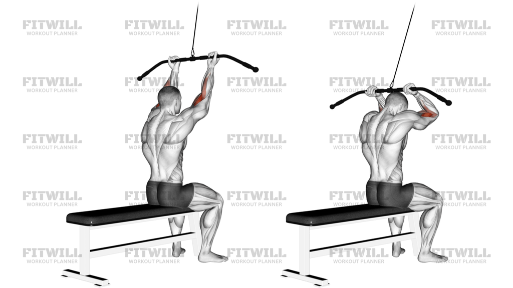 Kabel-Pulldown-Bizepscurl