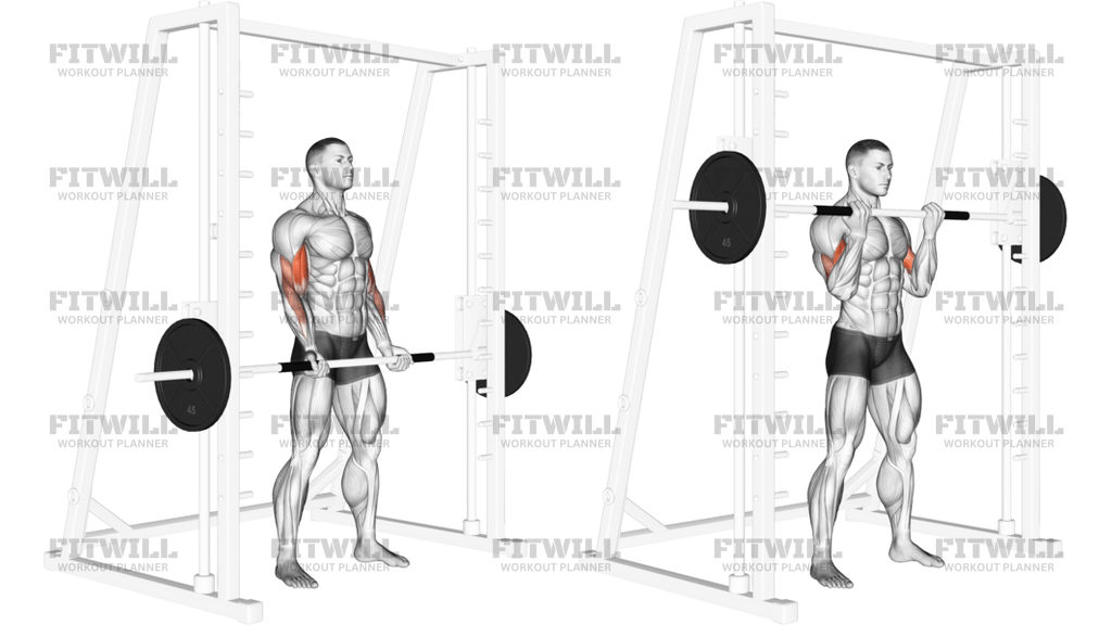 Smith Machine Bicep Curl